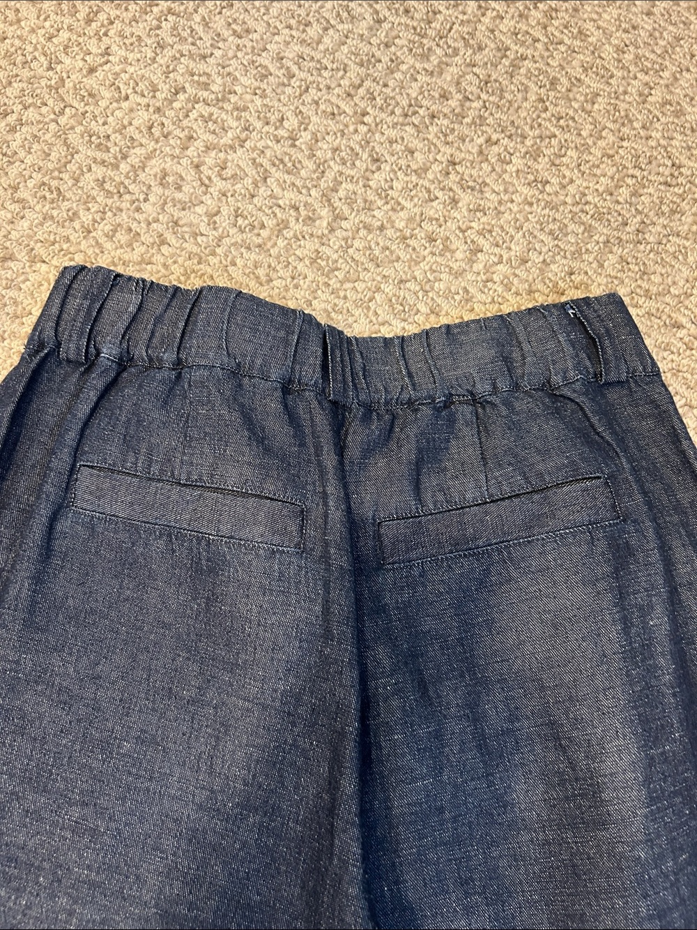 NWOT Brochu Walker Wide-Leg Cropped Pants in Dark Indigo - Picture 5 of 5